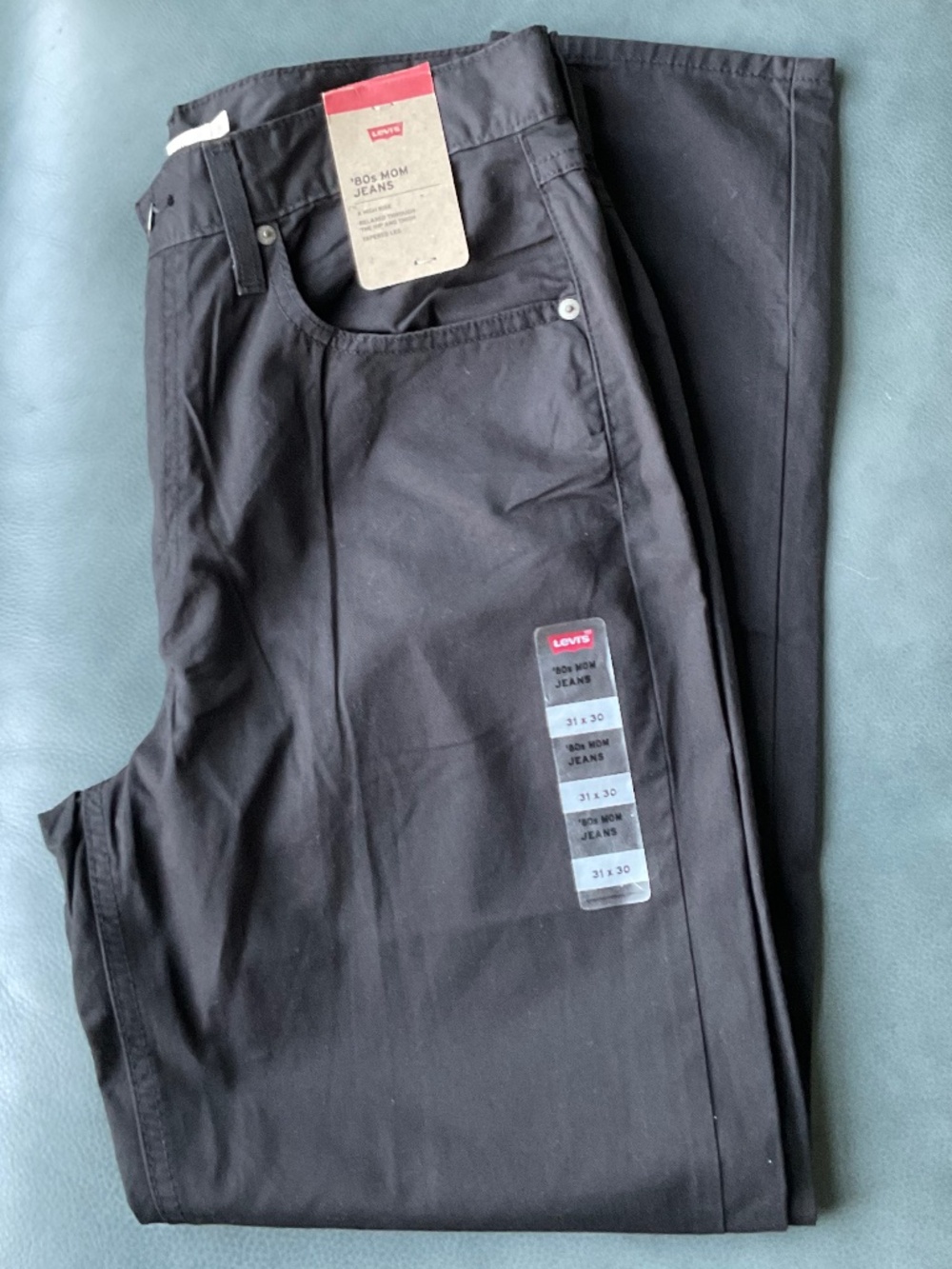 Levis 80s Mom Jeans Women’s 31x30 Black NWT